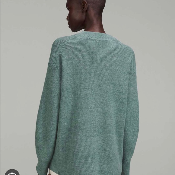 Lululemon Merino blend sweater - tidewater teal size 2z - Picture 2 of 4